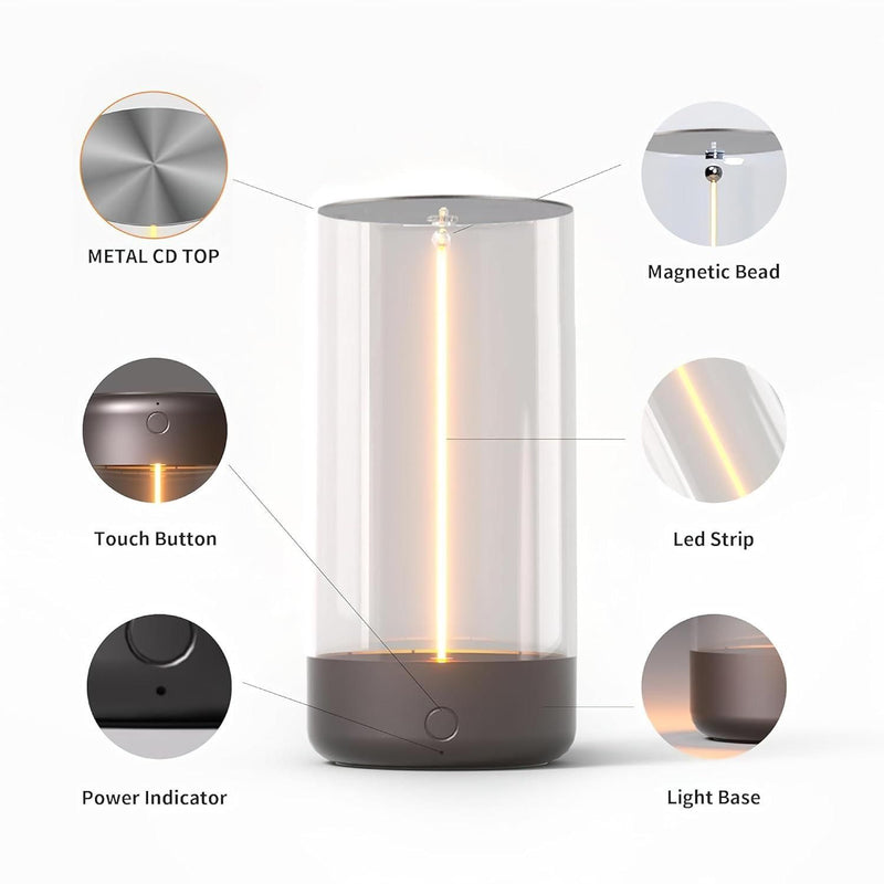 Magnetic lamp light