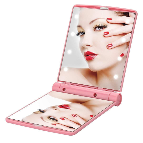 Portable Folding Makeup Mirror with led Lights